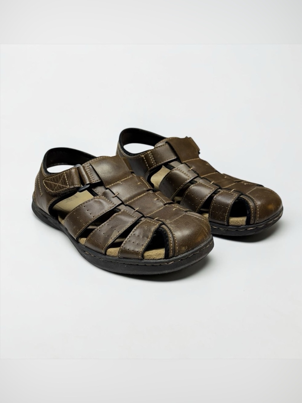 Croft & Barrow Mens Fisherman Sandals Size 11 Coastal Resort Beach Euro Summer